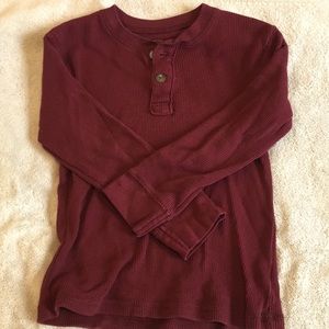 Boys long sleeve thermal type material